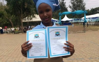 Top performer Mary gets school scholarship